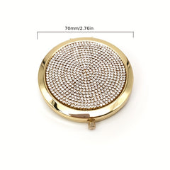 Bling Rhinestone Double Sided Makeup Mirror
