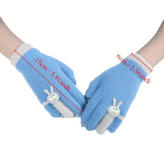 Children's Knitted Gloves Winter Cartoon Gloves