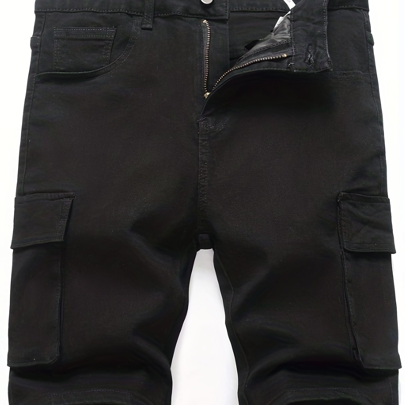 Men's Stretch Denim Shorts Casual Outdoor Summer Cargo Pocket