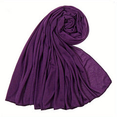 Boho Pleated Head Wrap Turban Cap Solid Headscarf Classic Ramadan Hijab Bonnet
