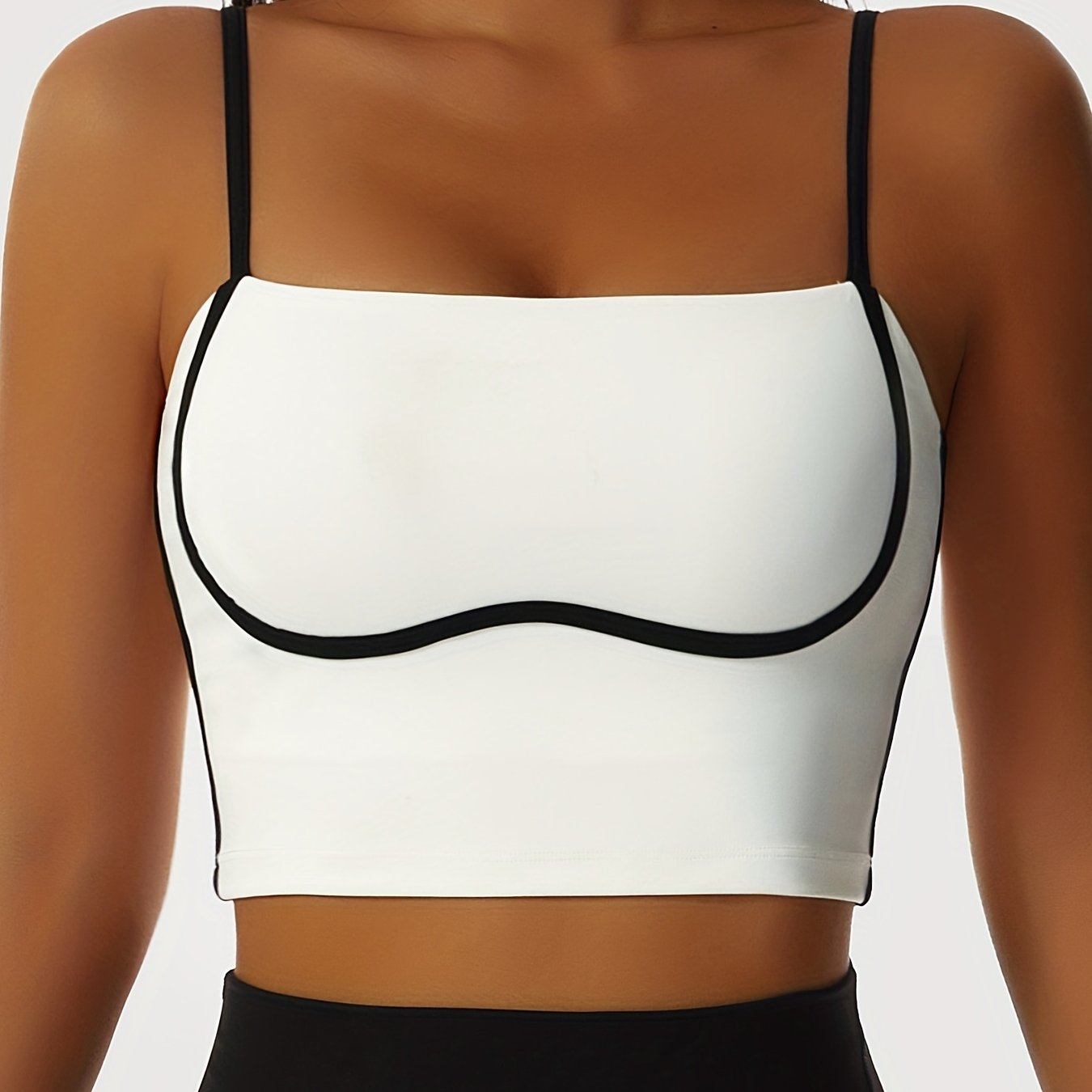 Colorblock Cami Top Slim Fit Women's Lingerie