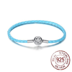S925 Silver Star Charm Bracelet for Girls Family Friends Kids