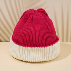 Women's Double Sided Knitted Slouchy Beanie