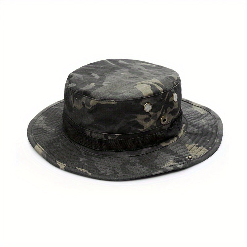 Camouflage Boonie Hat Military Tactical Bucket Hat for Men