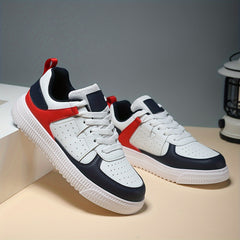 Women's Lightweight Faux Leather Skate Shoes