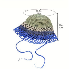 Breathable Straw Sun Hat Cloche Hats Travel Beach Cap