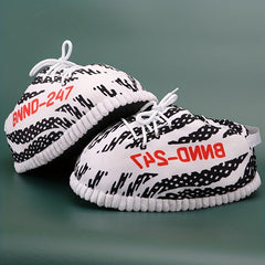 Men's Cozy Striped Home Slippers