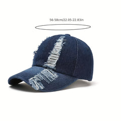 Men's Ripped Cowboy Baseball Cap Sun Hat
