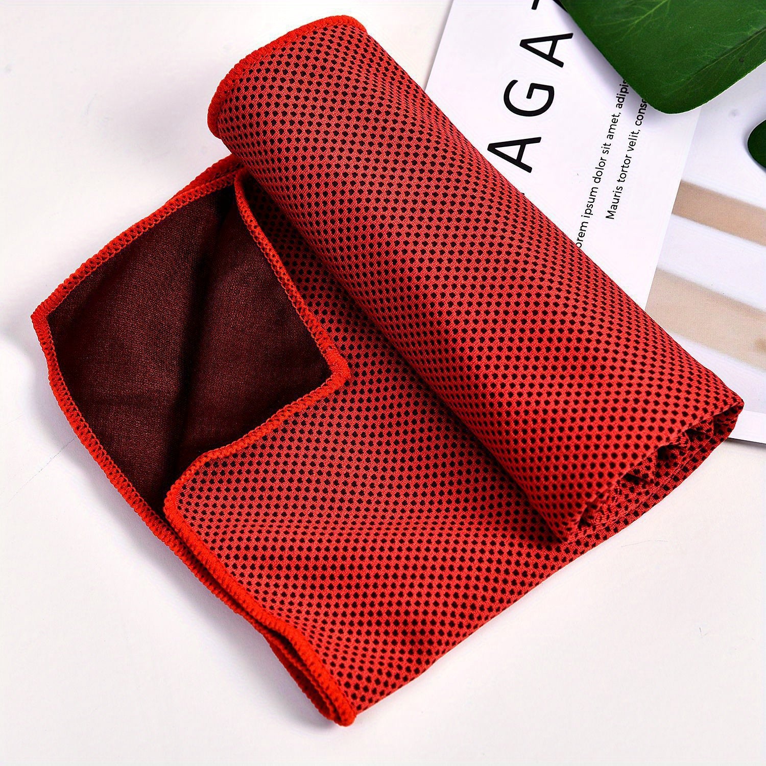 6pcs Quick Drying Sport Towel Solid Color Fiber Towel for Yoga Gym Camping