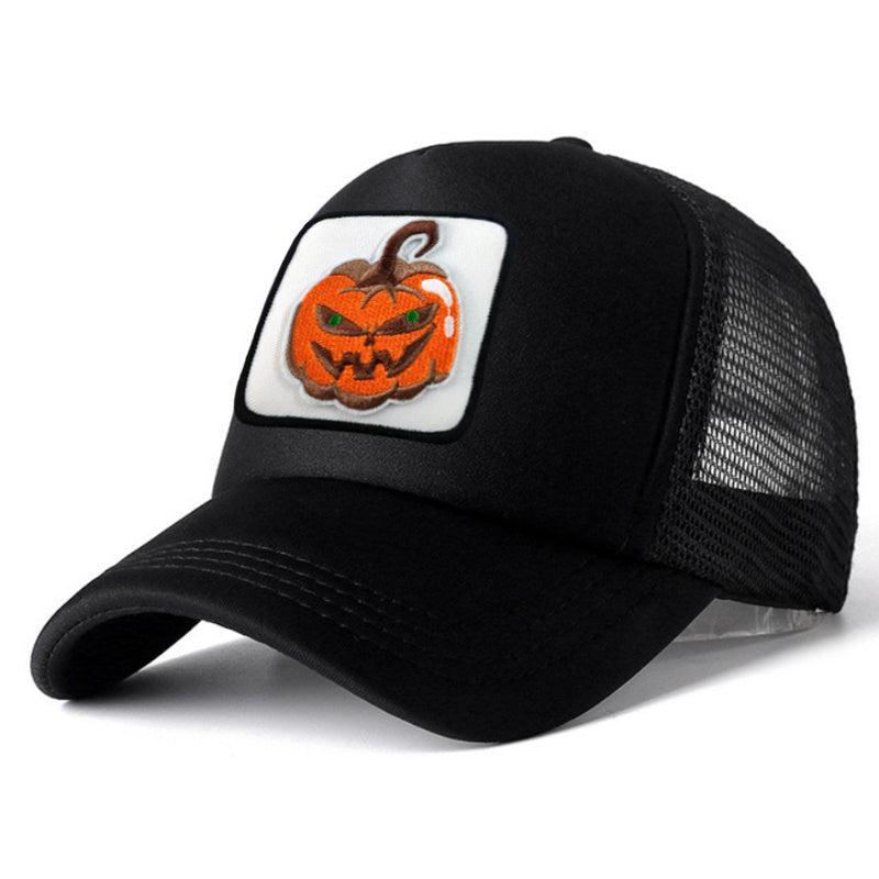 Halloween Element Embroidered Pattern Peaked Hat Baseball Cap