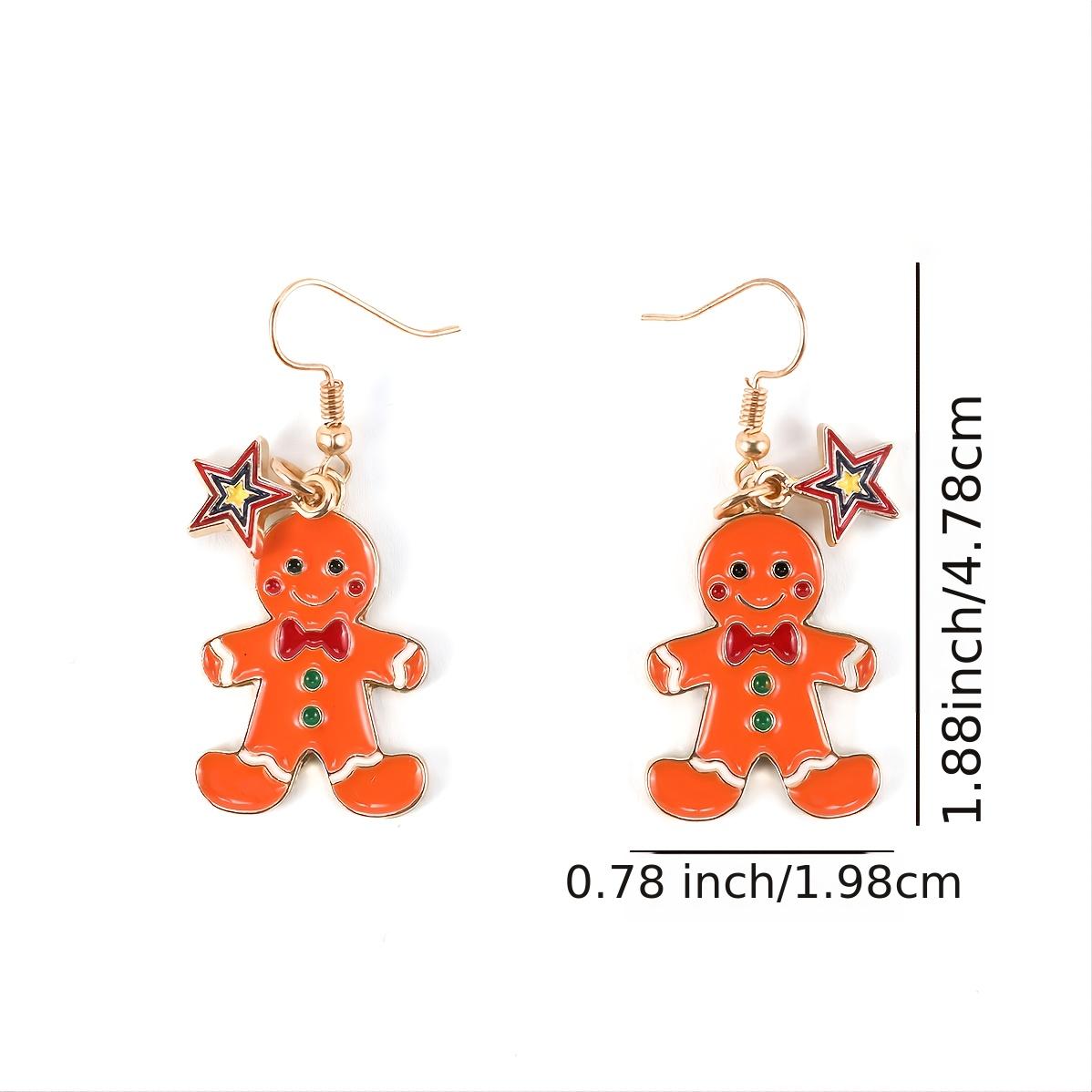 Christmas Series Alloy Pendant Earrings Kids