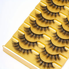 10 Pairs Fluffy Wispy Curly Eyelashes 5 16mm Natural Volume False Lashes