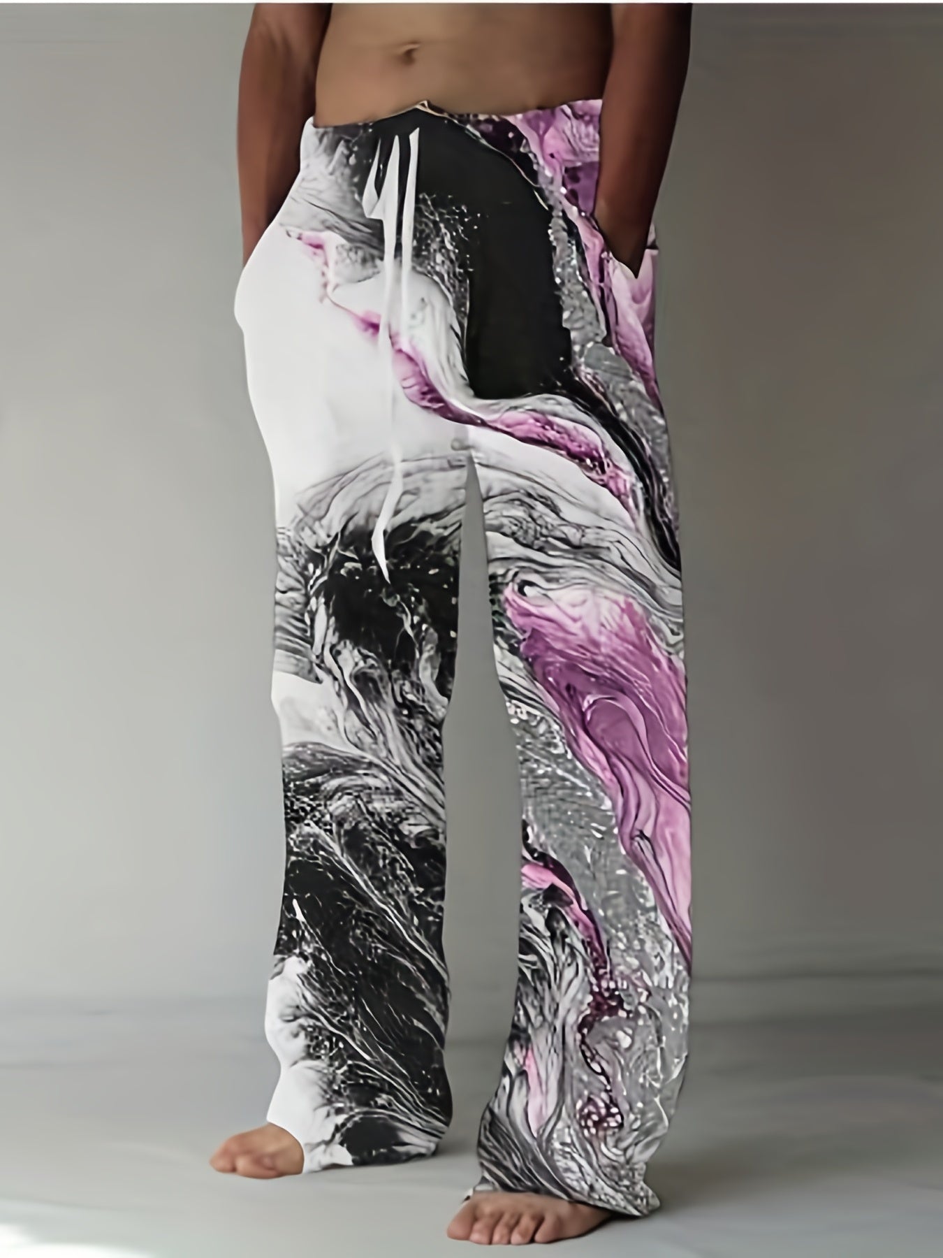 Men's Stylish Wide Leg Pants for Spring Fall Outdoor Activities