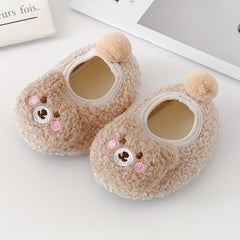 Christmas Animal Slippers 1pair Non slip Baby Toddler Shoes Socks