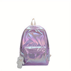 Casual Holographic Backpack for School Trips