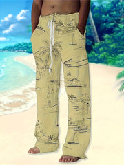 Boys Casual 3D Print Soft Drawstring Pants For Spring And Autumn