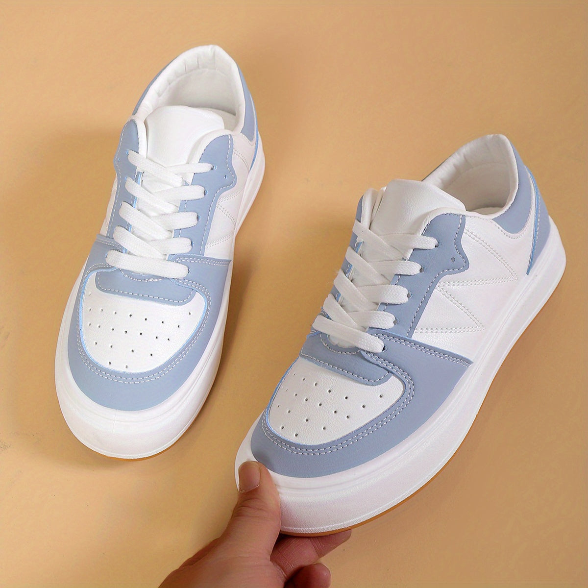 Flat Sneakers Low Top Lace Up Comfortable Shoes