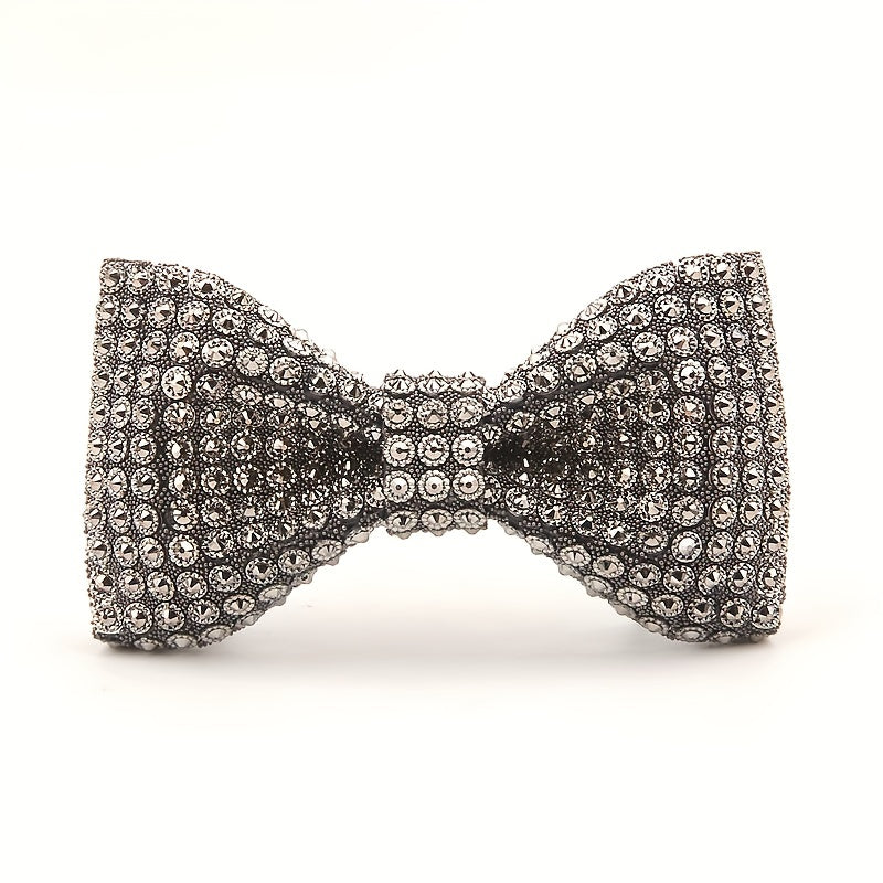 Men's Rhinestone Wedding Bow Tie Groom Decorative Accessories