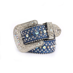 Punk Rhinestone Belt Vintage Bling Cowboy Cowgirl Waist Belt