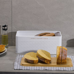 Multifunctional Household Iron Bread Box With Detachable Cover Dustproof