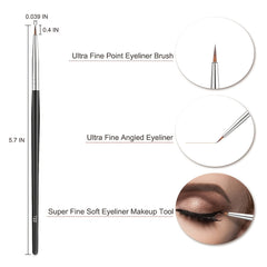 Professional Fine Tip Eyeliner Brush Set for Precise Application