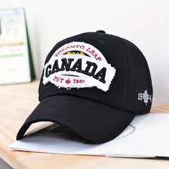 Retro Drawstring Baseball Cap Men's Soft Top Embroidery Patch Cap
