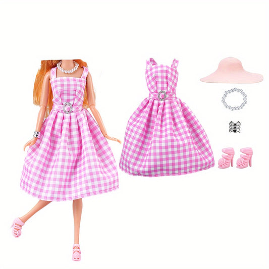 6 Doll Clothes Dress Fur Coat Top Pants Clothing For 29 97 Cm Doll