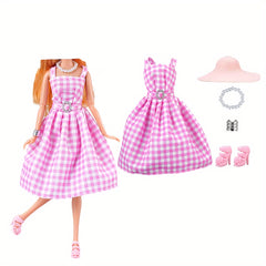 6 Doll Clothes Dress Fur Coat Top Pants Clothing For 29 97 Cm Doll
