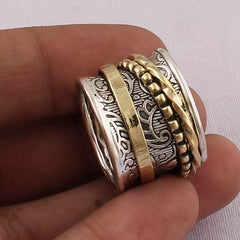 Vintage Men's Zinc Alloy Ring Hip Hop Jewelry Gift