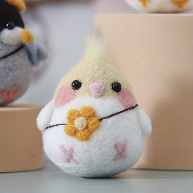 Bird Wool Felt DIY Material Bag Wall Decoration Kit