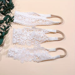 Soft Lace Floral Hair Bands For Newborns