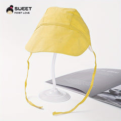 Kids Drawstring Foldable Sun Hat Lightweight Visor Cap