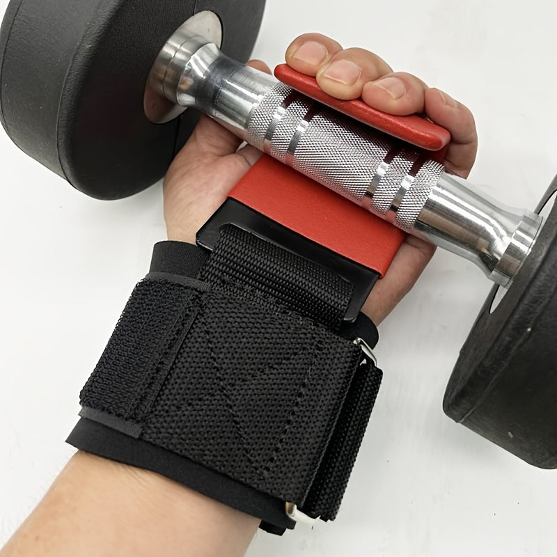 Weight Lifting Wrist Band With Hooks Hand Grip Support Wrist Straps