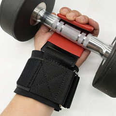 Weight Lifting Wrist Band With Hooks Hand Grip Support Wrist Straps