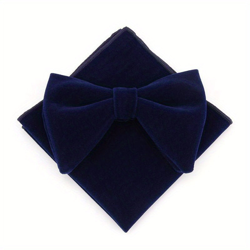 Men's Bow Tie & Pocket Towel Set for Party Holiday Wedding