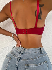 Lace Push Up Bra Breathable Bow Tie Women's Lingerie