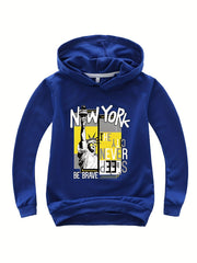Comfy York City Print Hoodie for Kids