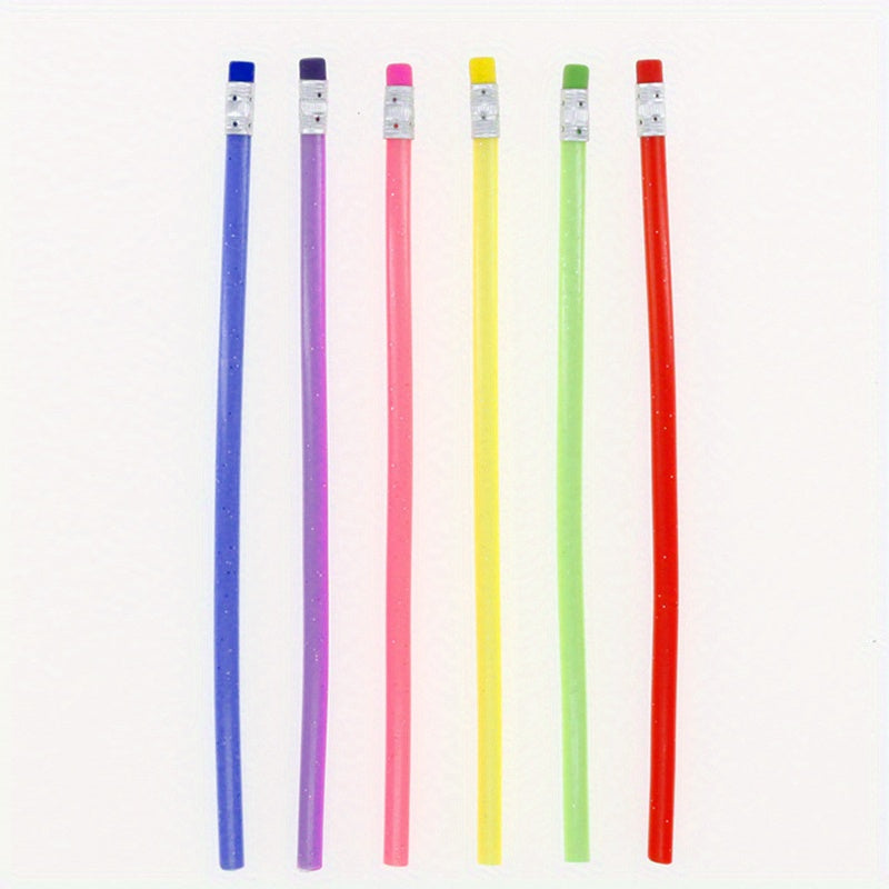 6pcs Transformable Pencils Flexible & Bendable Drawing Tools