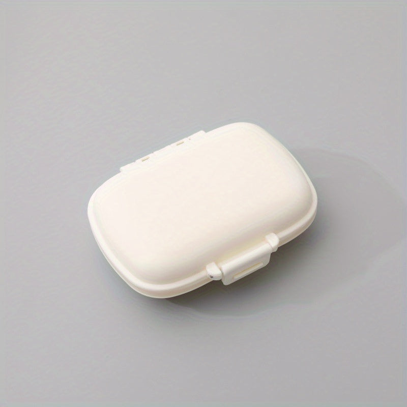 8 Grid Wheat Straw Texture Container & Pill Box