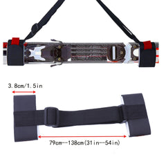 Adjustable Ski Carrier Straps and Backpack Belts with Kids Ski Pole Accessories