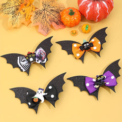 Halloween Double Bat Wing Hair Clip