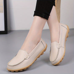 Women's Comfy Slip-On Solid Flat Shoes Soft Sole Non Slip Flats