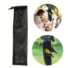 8pcs Hanging Mesh Bird Feeder Sack Bag Outdoor Balcony Feeding Bee Pulling