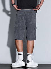 Men's Big Pockets Denim Shorts for Summer