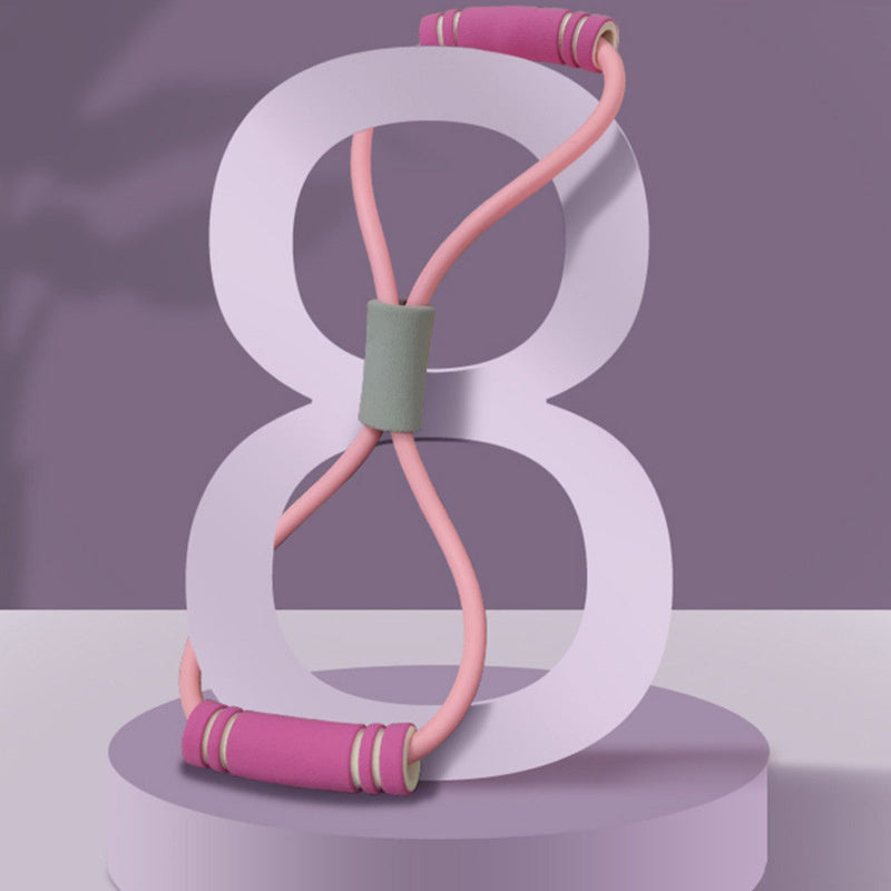Yoga Fitness Ring with 8 Character Puller and Pulling Rope