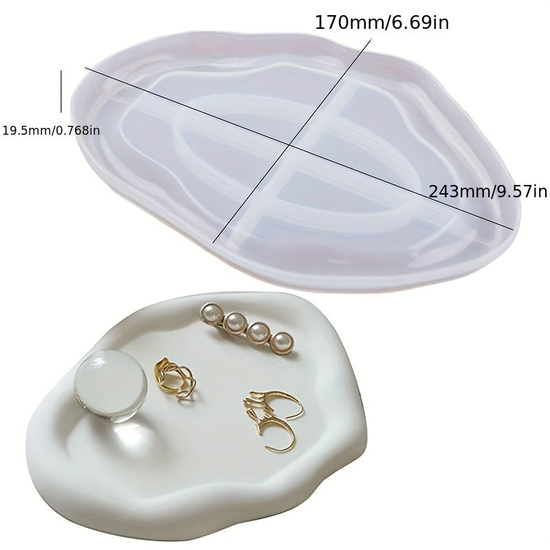 Cloud Tray Silicone Mold for DIY Cement Jewelry Storage Resin Mold