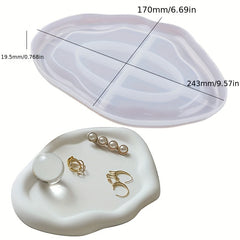 Cloud Tray Silicone Mold for DIY Cement Jewelry Storage Resin Mold