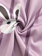 Rabbit Pattern Pajama Set