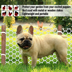1pc Upgraded Plastic Chicken Wire Fence Mesh 3 4 Hexagonal Fencing