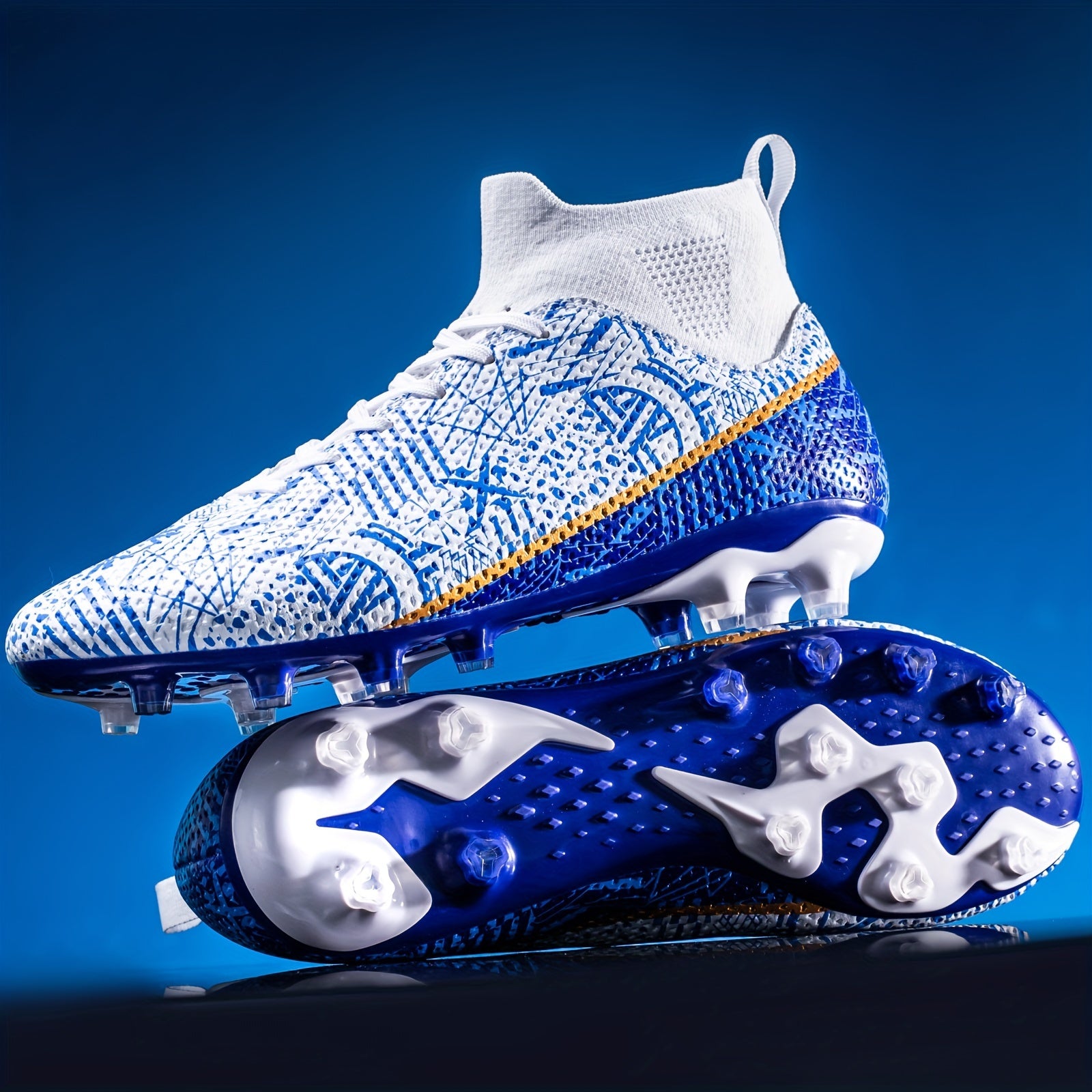 Youth High-Top Spiked Football Cleat for Training & Competition